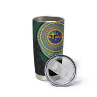 Tafea Tribal Tattoo with Namele Leaves Tumbler Cup