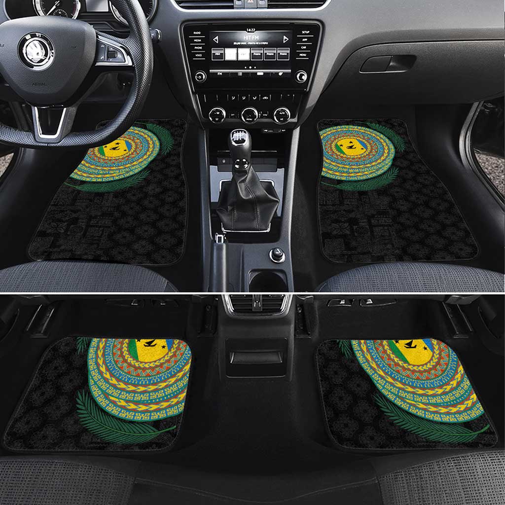 Malampa Tribal Tattoo with Namele Leaves Car Mats
