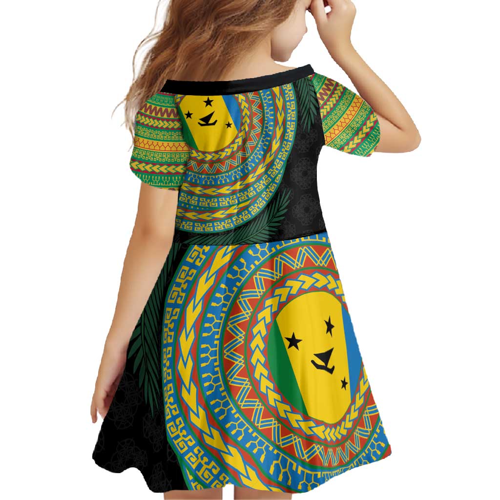 Malampa Tribal Tattoo with Namele Leaves Family Matching Off Shoulder Maxi Dress and Hawaiian Shirt LT03 - Polynesian Pride