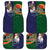 Manuʻa Islands and American Samoa Together Car Mats Rooster and Eagle Mascot National Map and Flag Style