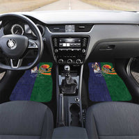 Manuʻa Islands and American Samoa Together Car Mats Rooster and Eagle Mascot National Map and Flag Style