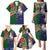 Manuʻa Islands and American Samoa Together Family Matching Puletasi and Hawaiian Shirt Rooster and Eagle Mascot National Map and Flag Style