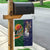 Manuʻa Islands and American Samoa Together Garden Flag Rooster and Eagle Mascot National Map and Flag Style