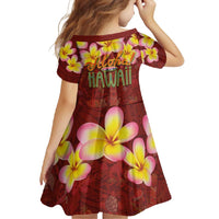 Aloha Plumeria Flowers Family Matching Long Sleeve Bodycon Dress and Hawaiian Shirt With Hawaiian Style Tapa Tribal LT03 - Polynesian Pride