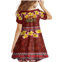Aloha Plumeria Flowers Family Matching Mermaid Dress and Hawaiian Shirt With Hawaiian Style Tapa Tribal LT03 - Polynesian Pride