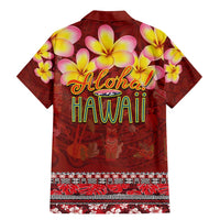 Aloha Plumeria Flowers Family Matching Mermaid Dress and Hawaiian Shirt With Hawaiian Style Tapa Tribal LT03 - Polynesian Pride