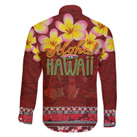 Aloha Plumeria Flowers Family Matching Off Shoulder Short Dress and Hawaiian Shirt With Hawaiian Style Tapa Tribal LT03 - Polynesian Pride
