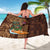 Hawaiian Tiki Mask Surfing Kakau Pattern Sarong