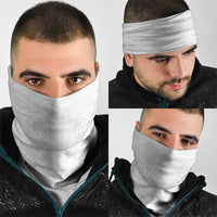 Niue White Sunday Neck Gaiter Hiapo Tribal Art Tattoos - Polynesian Pride