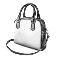 Niue White Sunday Shoulder Handbag Hiapo Tribal Art Tattoos LT03 - Polynesian Pride