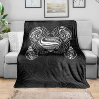 Super Samoan Traditional Tribal Art Tattoos Blanket Black Color - Polynesian Pride