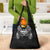 Super Samoan Traditional Tribal Art Tattoos Grocery Bag Black Color - Polynesian Pride