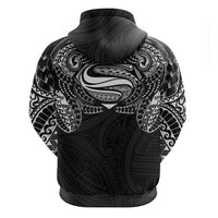 Super Samoan Traditional Tribal Art Tattoos Hoodie Black Color - Polynesian Pride