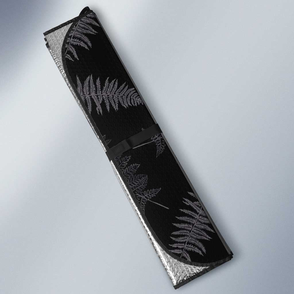 Aotearoa South Africa Rugby Freedom Cup Auto Sun Shade Kiwi Warriors Haka with King Protea Symbol - Polynesian Pride