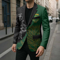 Custom Aotearoa South Africa Rugby Freedom Cup Blazer Kiwi Warriors Haka with King Protea Symbol - Polynesian Pride
