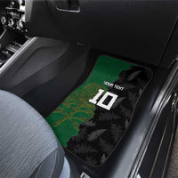 Aotearoa South Africa Rugby Freedom Cup Car Mats Kiwi Warriors Haka with King Protea Symbol - Polynesian Pride