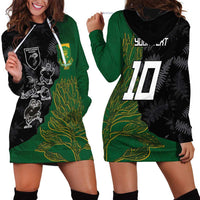 Custom Aotearoa South Africa Rugby Freedom Cup Hoodie Dress Kiwi Warriors Haka with King Protea Symbol LT03 - Polynesian Pride