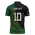 Custom Aotearoa South Africa Rugby Freedom Cup Zipper Polo Shirt Kiwi Warriors Haka with King Protea Symbol - Polynesian Pride