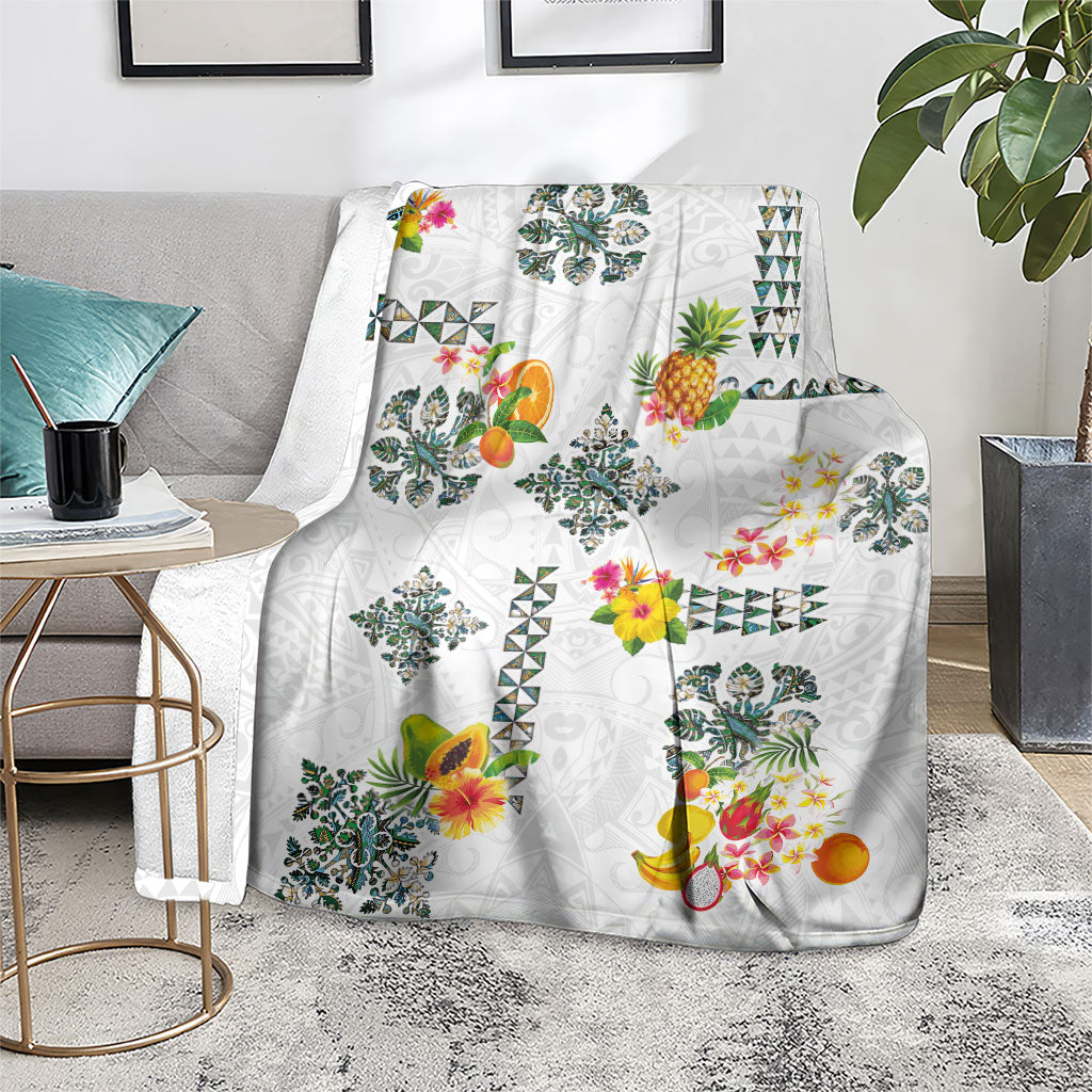 Hawaiian Quilts Blanket Tropical Fruits and Plants
