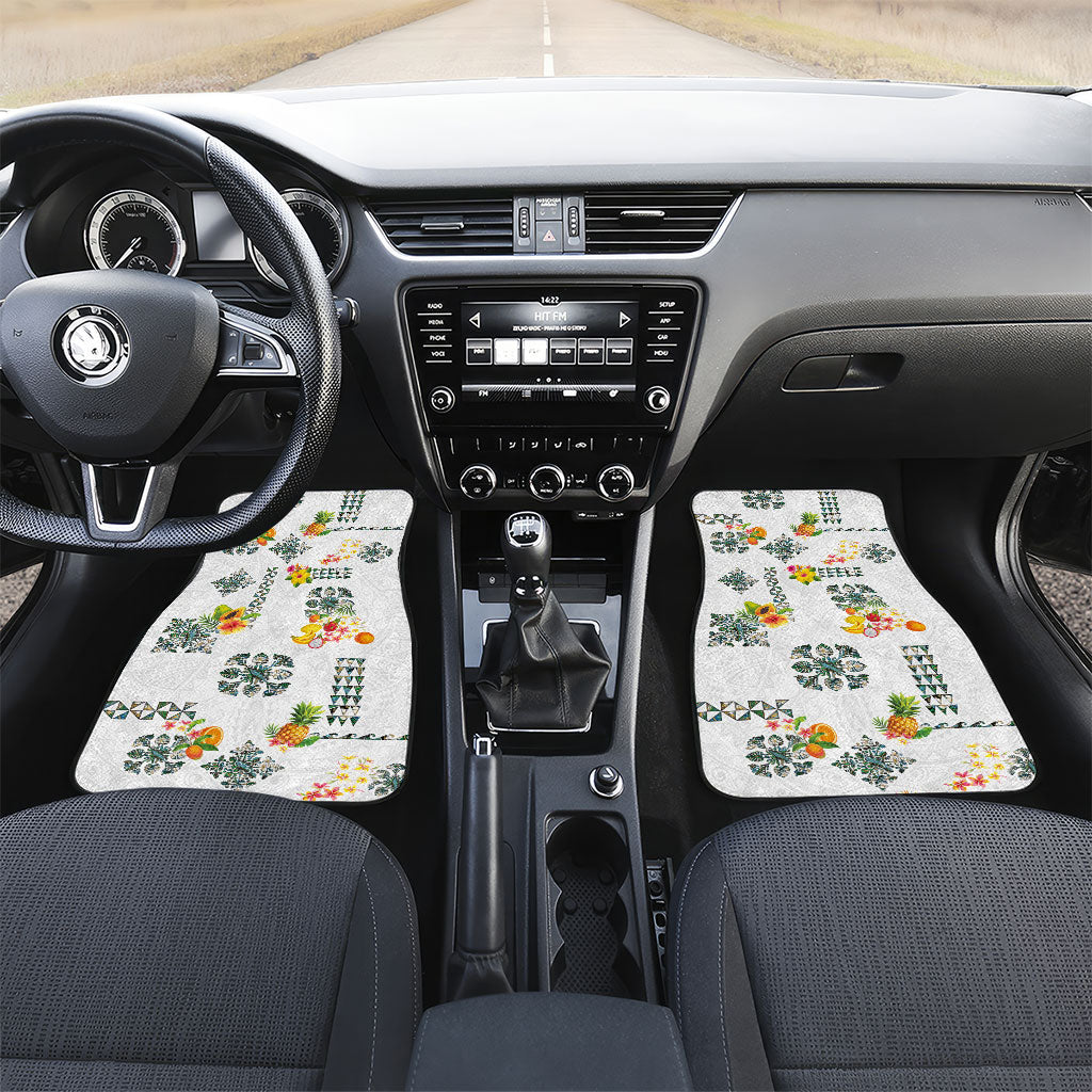 Hawaiian Quilts Car Mats Tropical Fruits and Plants