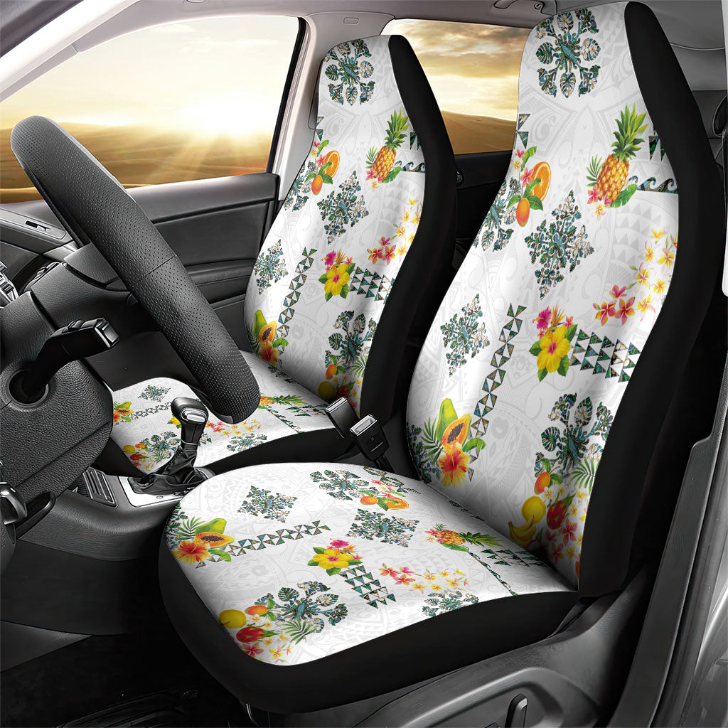 Hawaiian Quilts Car Seat Cover Tropical Fruits and Plants