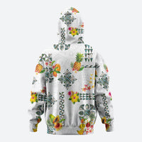 Hawaiian Quilts Hoodie Tropical Fruits and Plants