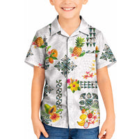 Hawaiian Quilts Kid Hawaiian Shirt Tropical Fruits and Plants