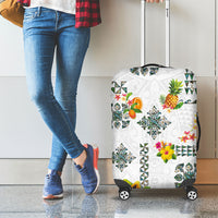 Hawaiian Quilts Luggage Cover Tropical Fruits and Plants