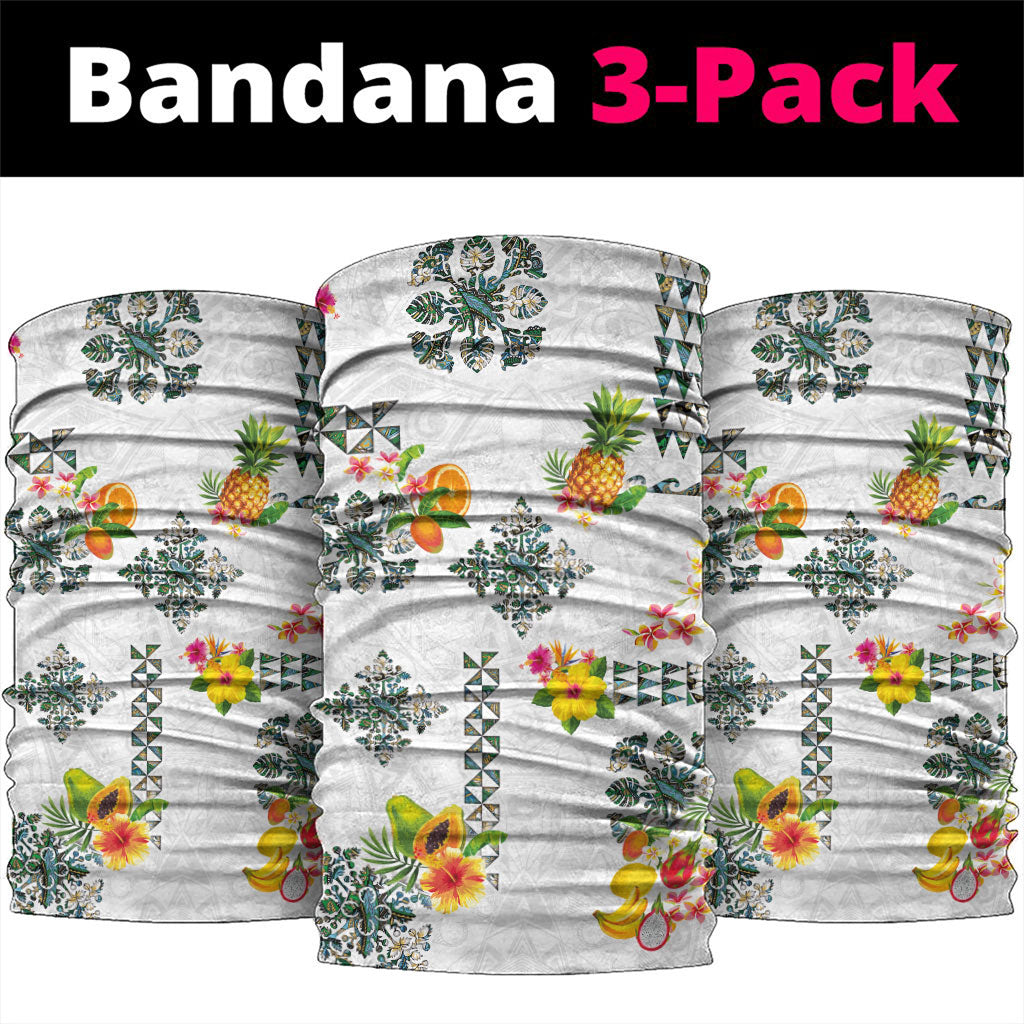 Hawaiian Quilts Neck Gaiter Tropical Fruits and Plants