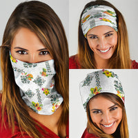 Hawaiian Quilts Neck Gaiter Tropical Fruits and Plants