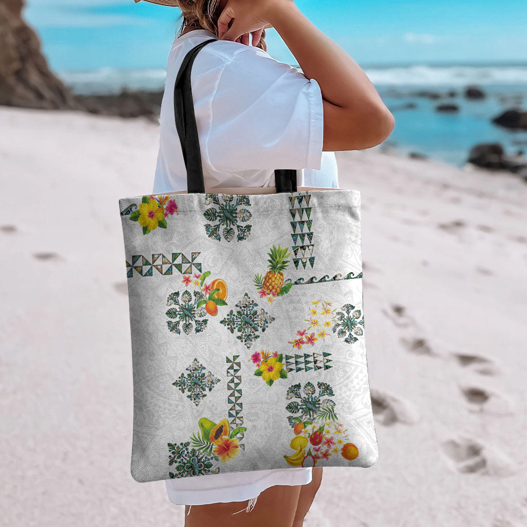 Hawaiian Quilts Tote Bag Tropical Fruits and Plants