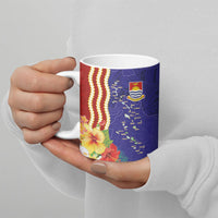 Kiribati Heritage Ceramic Mug Map of the Islands and Polynesia Pattern