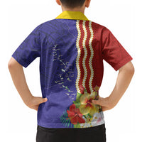 Kiribati Heritage Hawaiian Shirt Map of the Islands and Polynesia Pattern