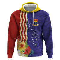 Kiribati Heritage Hoodie Map of the Islands and Polynesia Pattern