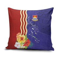 Kiribati Heritage Pillow Cover Map of the Islands and Polynesia Pattern