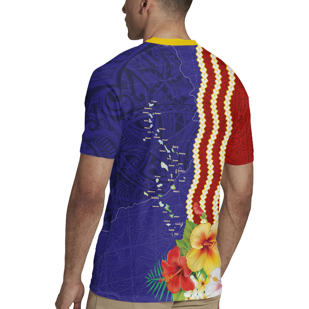 Kiribati Heritage Rugby Jersey Map of the Islands and Polynesia Pattern