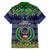 Pohnpei State Christmas Family Matching Short Sleeve Bodycon Dress and Hawaiian Shirt Coat of Arms Beautiful Merry Xmas Snowflake LT03 - Polynesian Pride
