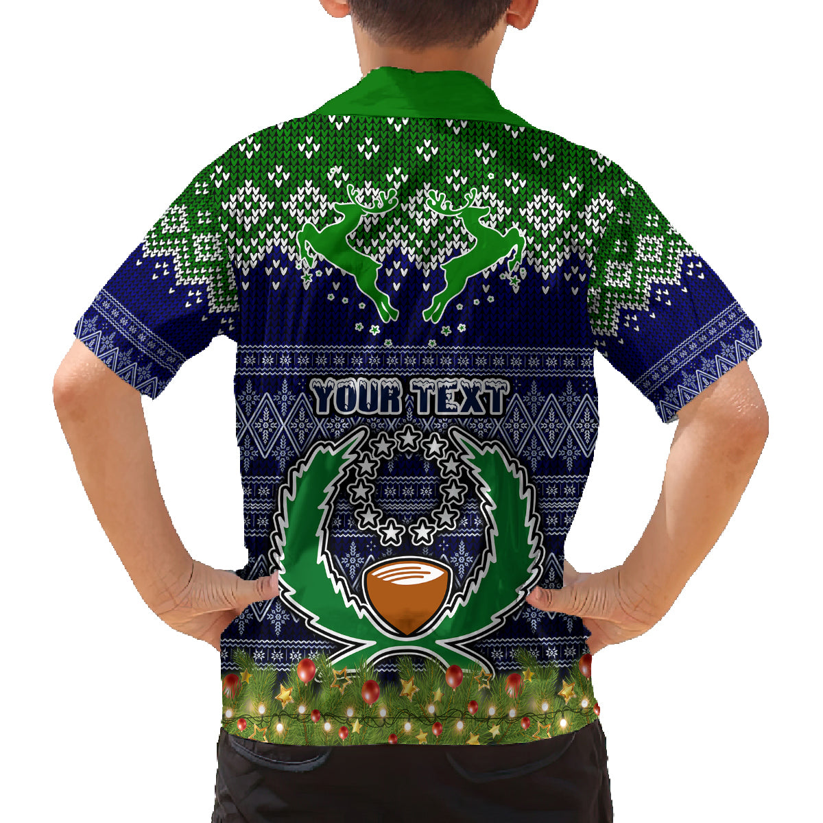 Personalised Pohnpei State Christmas Family Matching Long Sleeve Bodycon Dress and Hawaiian Shirt Coat of Arms Beautiful Merry Xmas Snowflake LT03 - Polynesian Pride