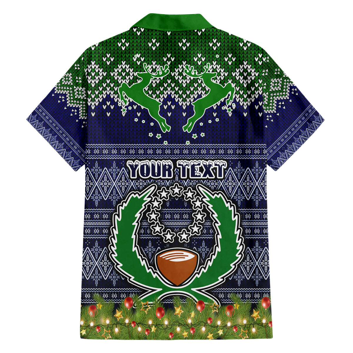 Personalised Pohnpei State Christmas Family Matching Short Sleeve Bodycon Dress and Hawaiian Shirt Coat of Arms Beautiful Merry Xmas Snowflake LT03 - Polynesian Pride