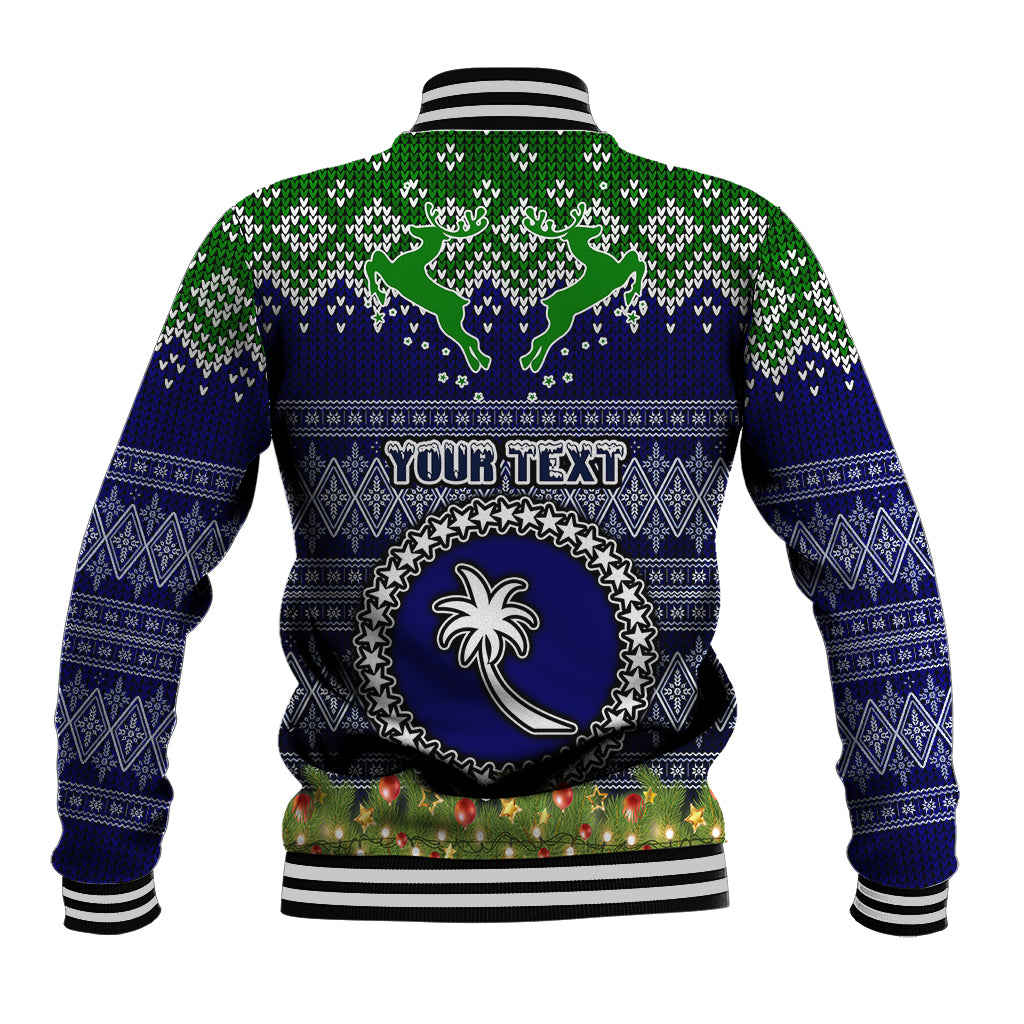 personalised-chuuk-state-christmas-baseball-jacket-coat-of-arms-beautiful-merry-xmas-snowflake