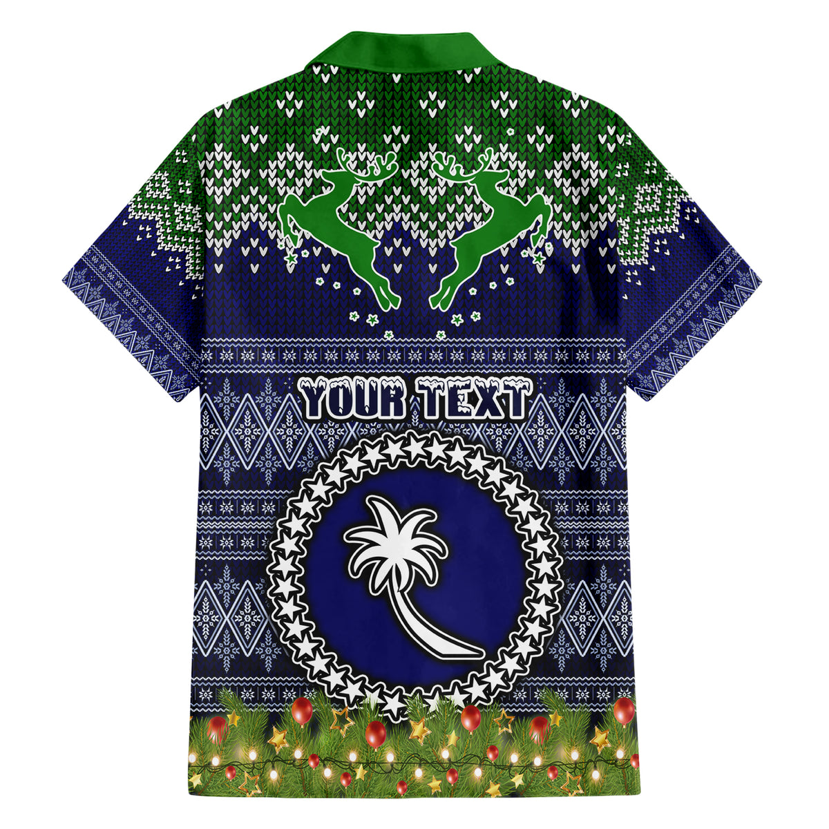 Personalised Chuuk State Christmas Family Matching Short Sleeve Bodycon Dress and Hawaiian Shirt Coat of Arms Beautiful Merry Xmas Snowflake LT03 - Polynesian Pride