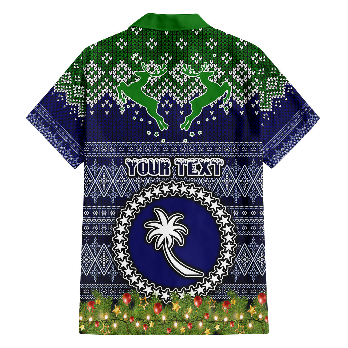 Personalised Chuuk State Christmas Family Matching Summer Maxi Dress and Hawaiian Shirt Coat of Arms Beautiful Merry Xmas Snowflake LT03 - Polynesian Pride