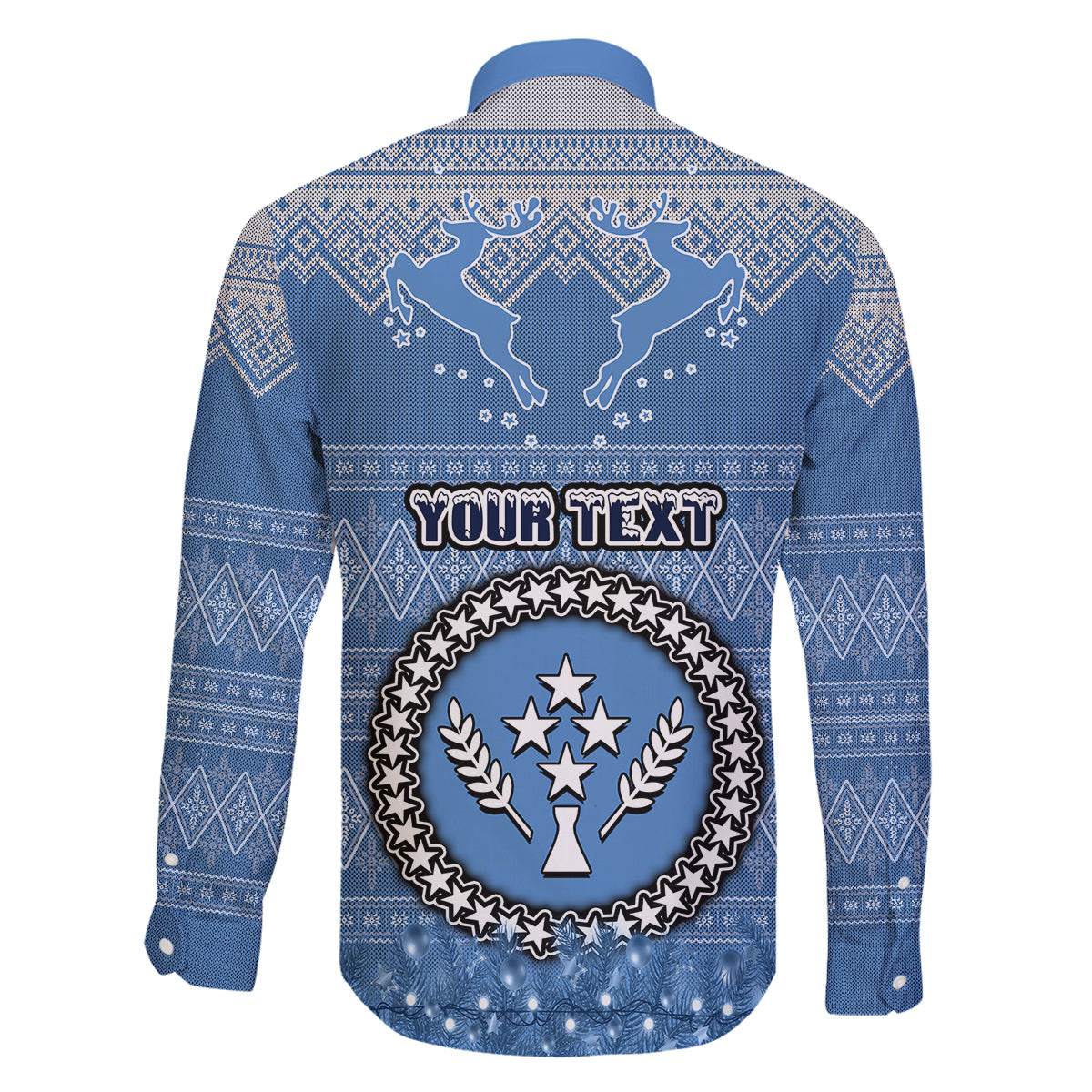 Personalised Kosrae Christmas Family Matching Off Shoulder Short Dress and Hawaiian Shirt Coat of Arms Beautiful Merry Xmas Snowflake LT03 - Polynesian Pride