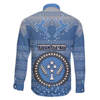 Personalised Kosrae Christmas Family Matching Off Shoulder Short Dress and Hawaiian Shirt Coat of Arms Beautiful Merry Xmas Snowflake LT03 - Polynesian Pride