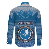 Personalised Yap Christmas Family Matching Short Sleeve Bodycon Dress and Hawaiian Shirt Coat of Arms Beautiful Merry Xmas Snowflake LT03 - Polynesian Pride