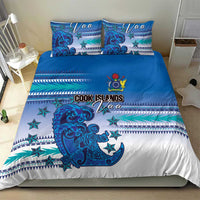 Cook Islands Va'a Race Bedding Set Te Tatau Tattoos Sporty Style Light Blue Color LT03 - Polynesian Pride