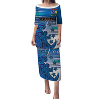 Personalised Cook Islands Va'a Race Puletasi Te Tatau Tattoos Sporty Style Light Blue Color - Polynesian Pride