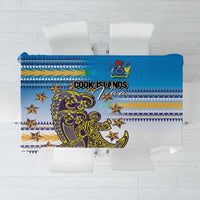 Cook Islands Va'a Race Tablecloth Te Tatau Tattoos Sporty Style Glory Blue Color LT03 Blue - Polynesian Pride