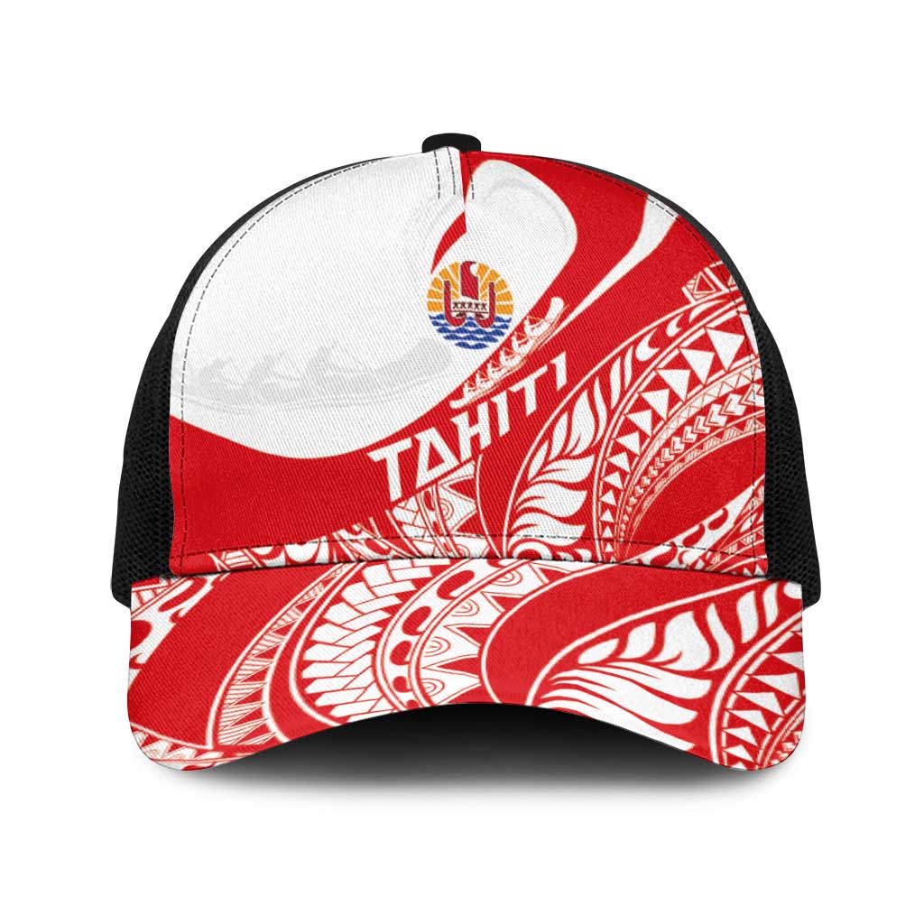 Tahiti Va'a Race Baseball Net Cap Polynesian Tattoos Sporty Style - Polynesian Pride
