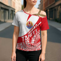 Personalised Tahiti Va'a Race Cross Shoulder Shirt Polynesian Tattoos Sporty Style LT03 - Polynesian Pride